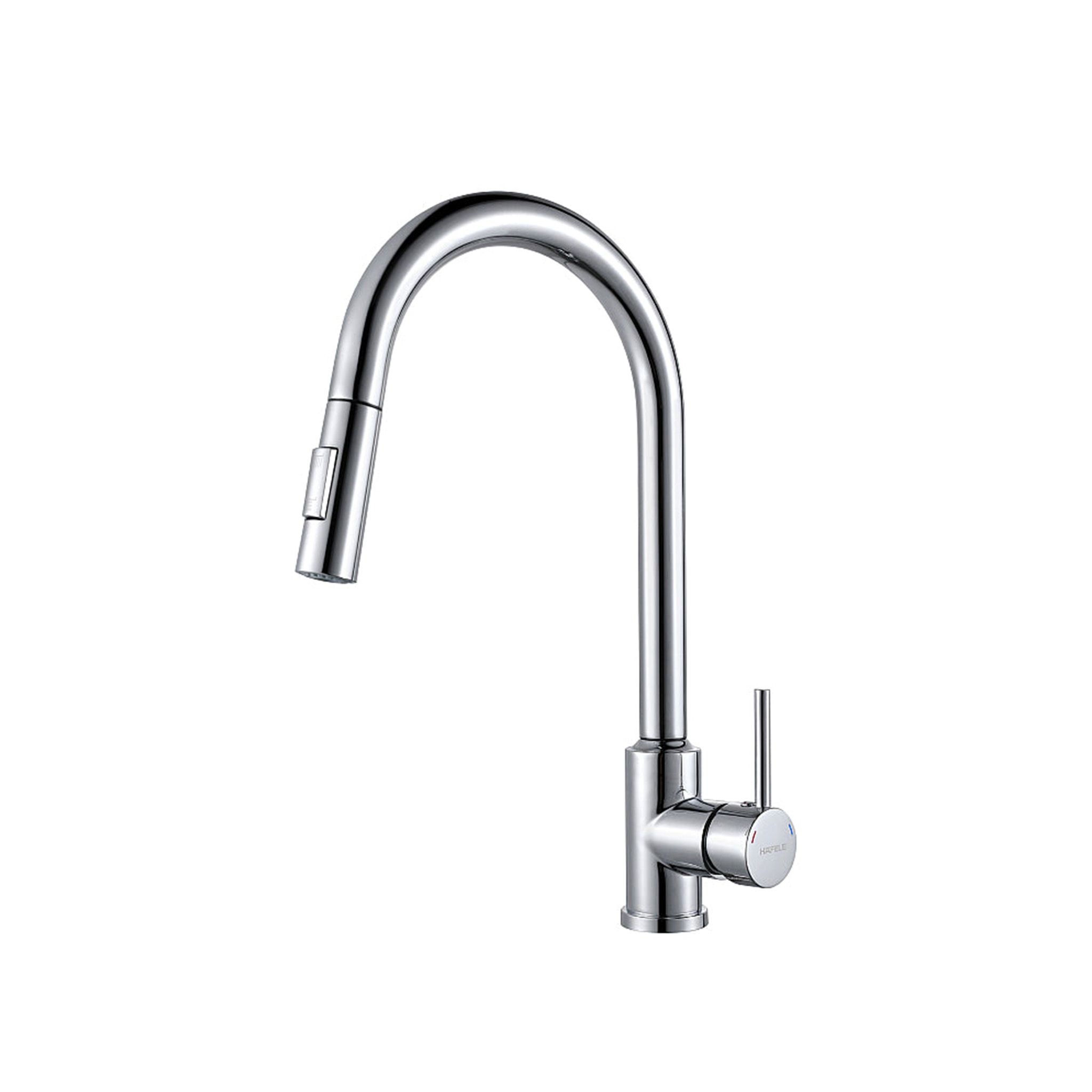 Vòi Rửa Bát Cảm Ứng Nóng Lạnh Dây Rút Hafele 570.58.231 | Inox 304