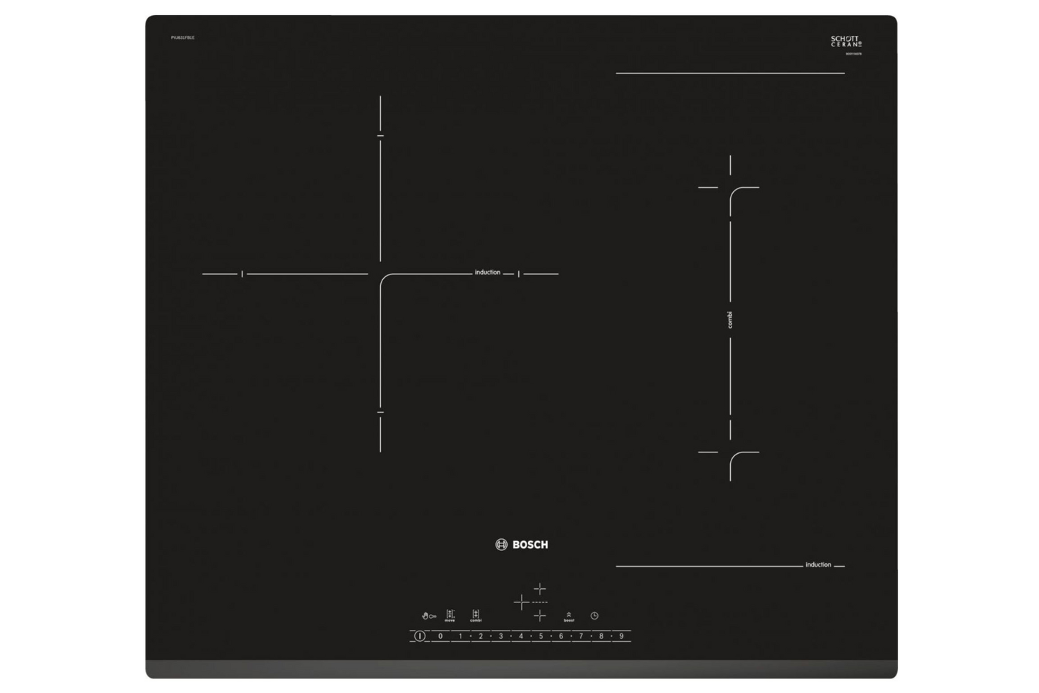 Bếp Từ Âm Bosch PVJ611FB5E Series 6 | 03 Vùng Nấu Ghép Nối