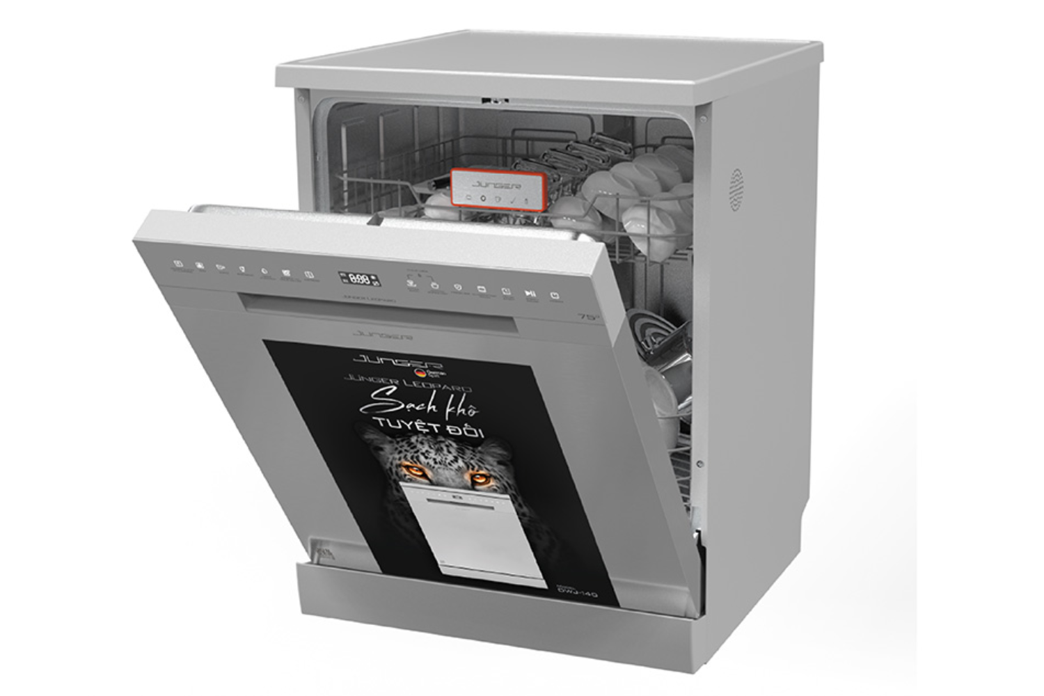 Máy Rửa Bát Độc Lập/Âm Tủ Junger Leopard DWJ-140 | Màu Trắng
