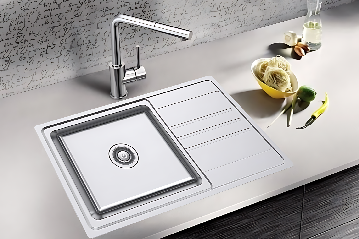 Chậu Rửa Bát 1 Hố Inox 304 Hafele HS20-SSN1S60 567.20.266