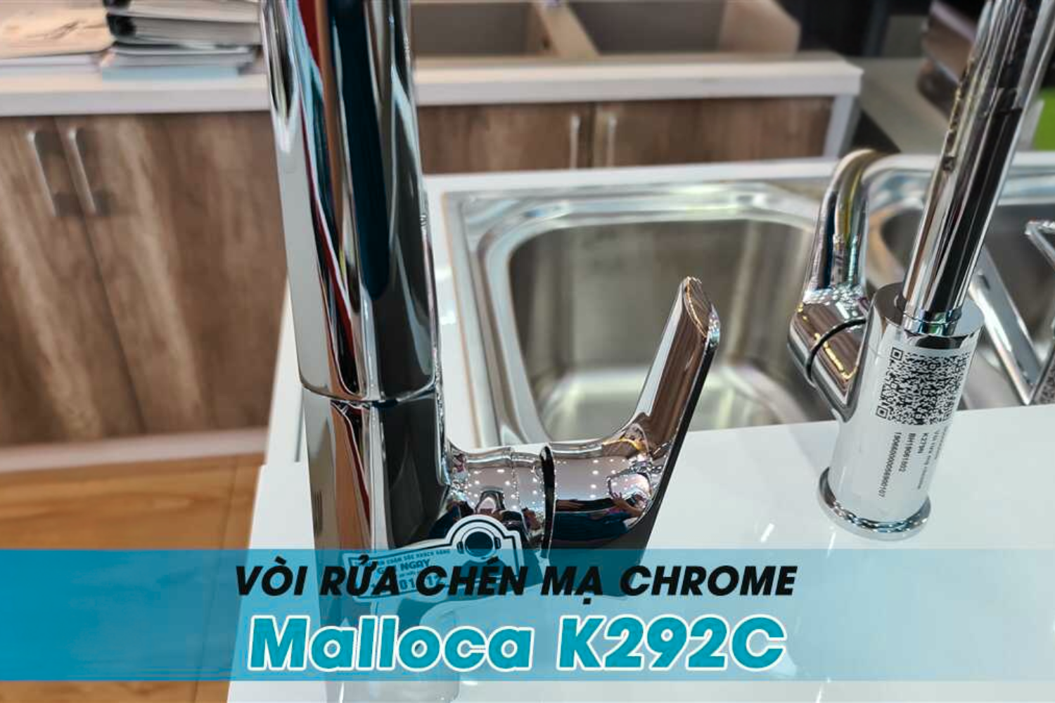 Vòi Rửa Bát Nóng Lạnh Malloca K292C | Đồng Thau Mạ Chrome