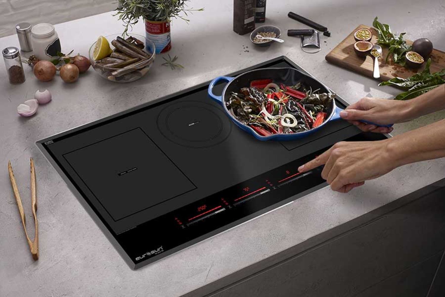 Bếp Từ Eurosun EU-T396Pro | Lắp Âm 3 Vùng Nấu