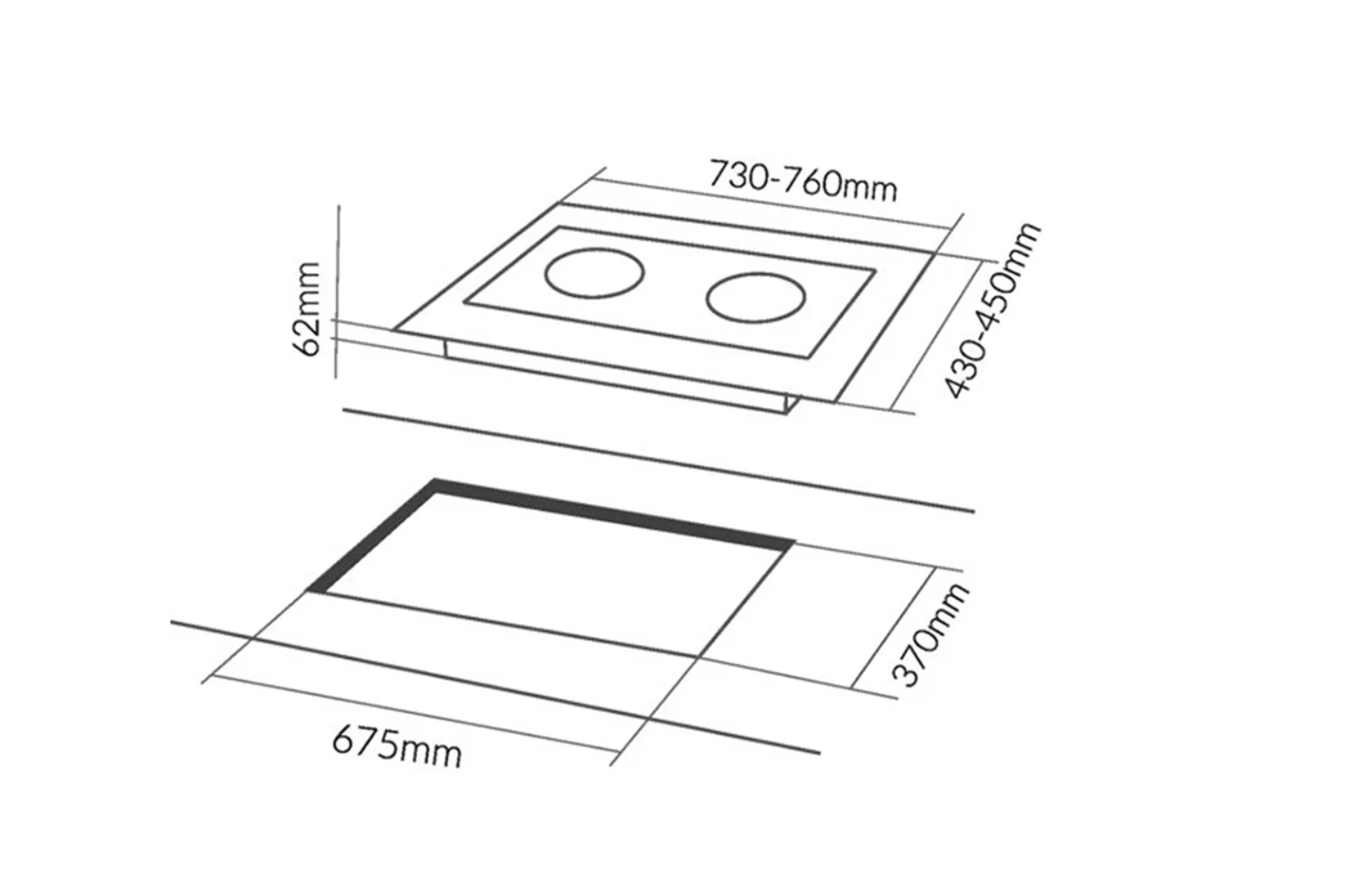Bếp Từ Đôi Eurosun EU-T896G | Lắp Âm 2 Vùng Nấu