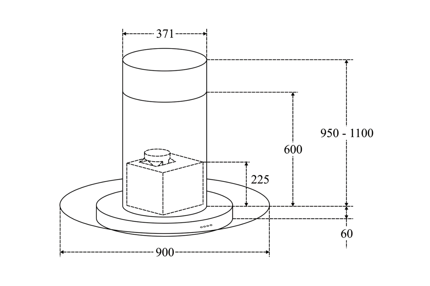 Máy Hút Mùi Treo Độc Lập Canzy CZ 350C
