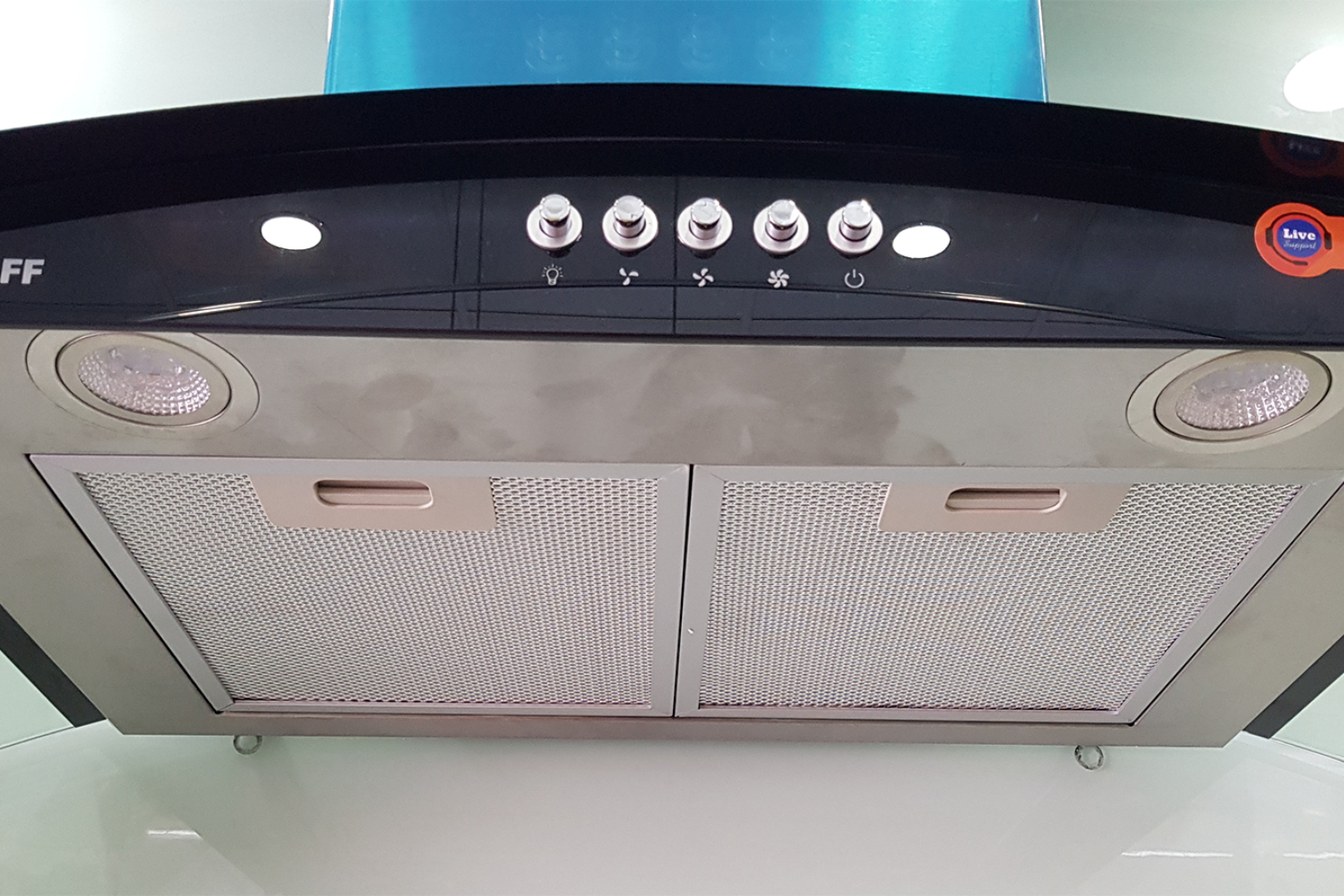 Máy Hút Mùi Áp Tường Kính Cong Kaff KF-GB706 | 70cm