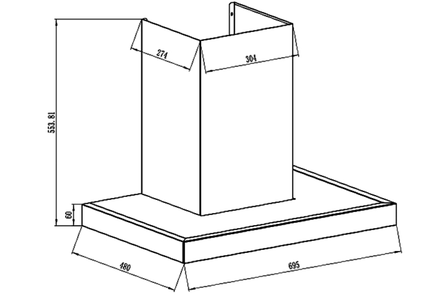 Máy hút mùi chữ T Canzy CZ 399SMART