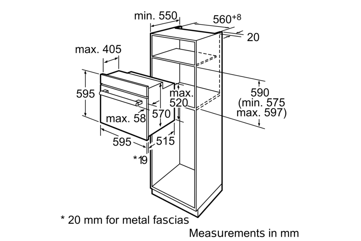 Lò Nướng Bosch HBA13B254A Serie 2 | Lắp Âm 71 Lít