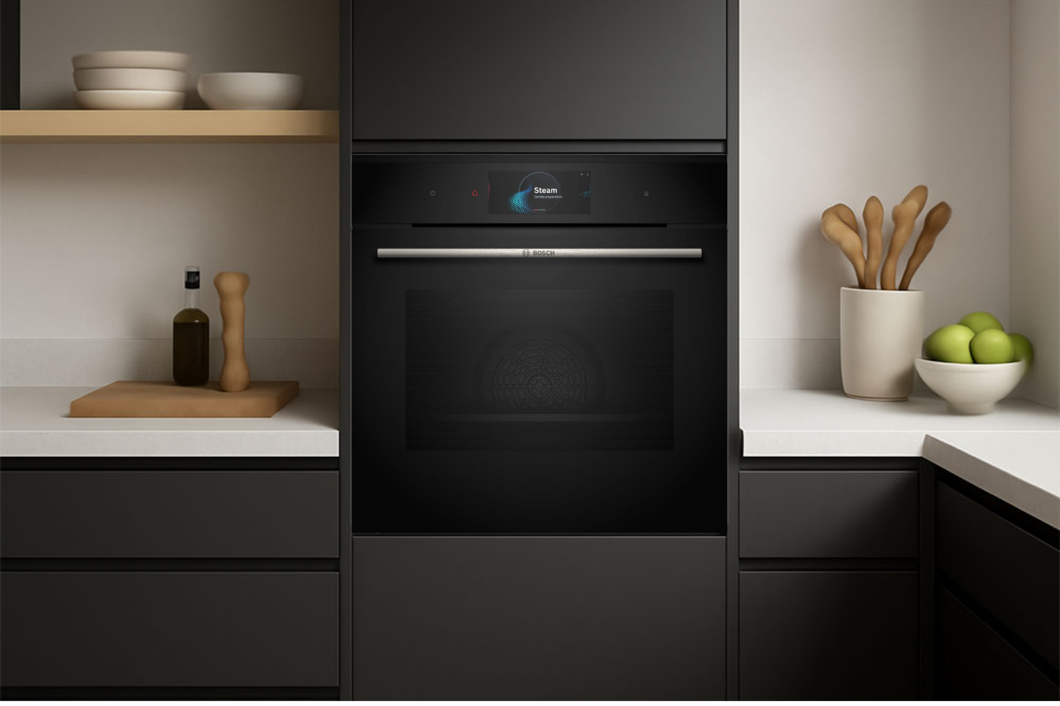 Lò Nướng - Hấp Bosch HSG7584B1 Series 8 | Lắp Âm 71 Lít