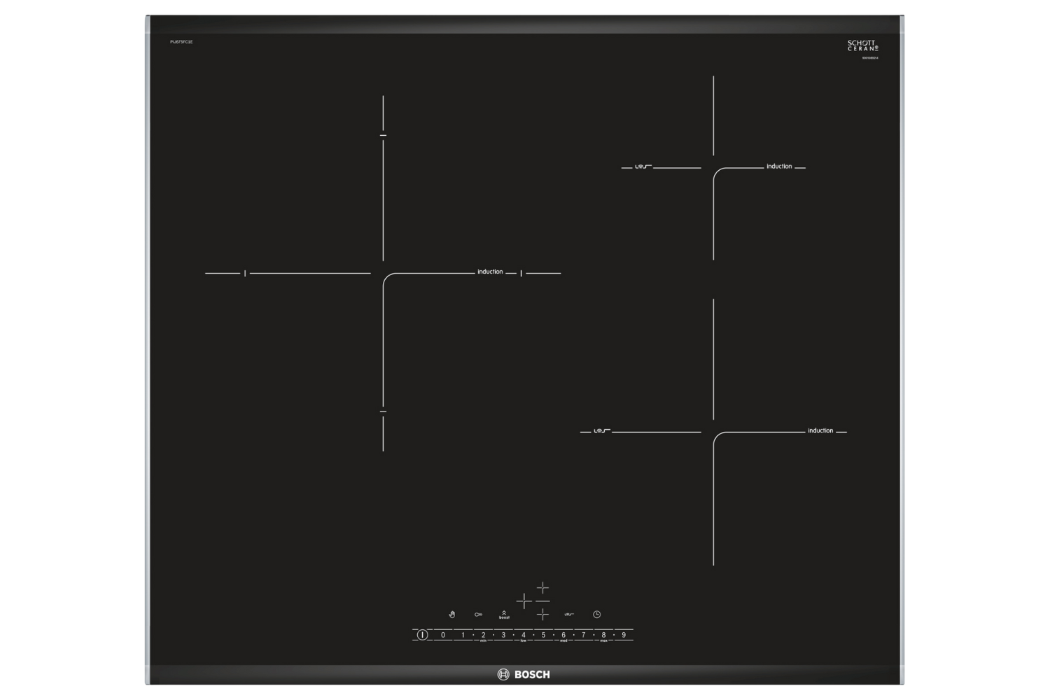 Bếp Từ Âm Bosch PIJ675FC1E Serie 6 | 03 Vùng Nấu