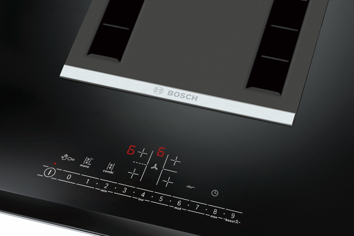 Bếp Từ Hút Mùi Bosch PVS851F21E Series 6 | Lắp Âm 04 Vùng Nấu