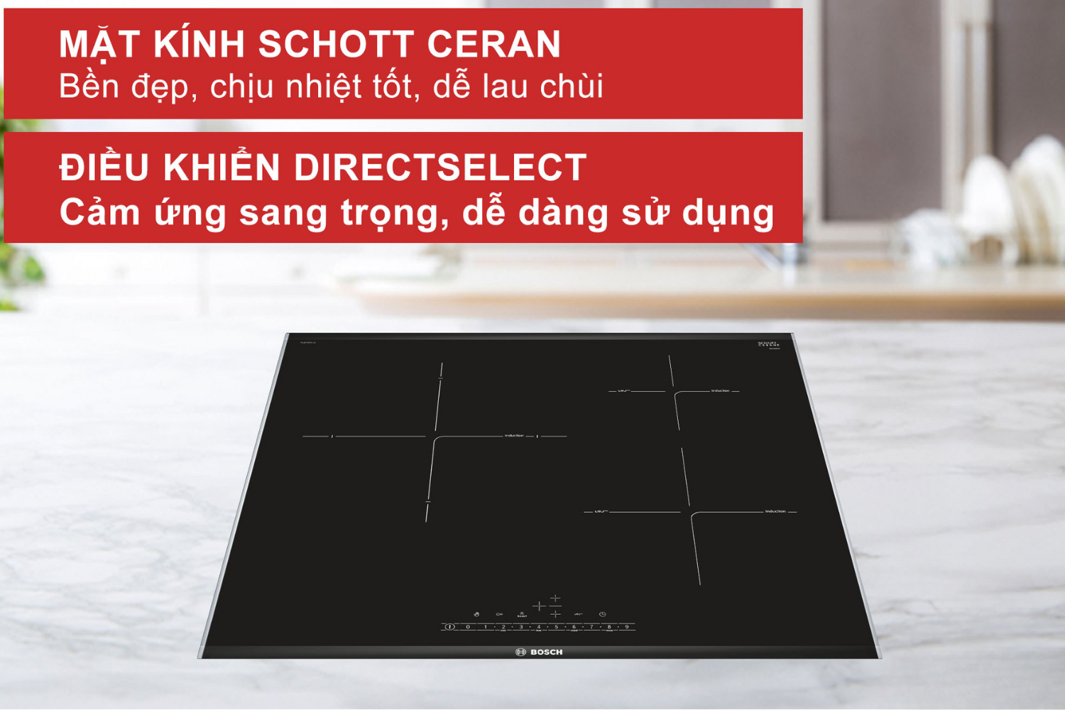 Bếp Từ Âm Bosch PIJ675FC1E Serie 6 | 03 Vùng Nấu