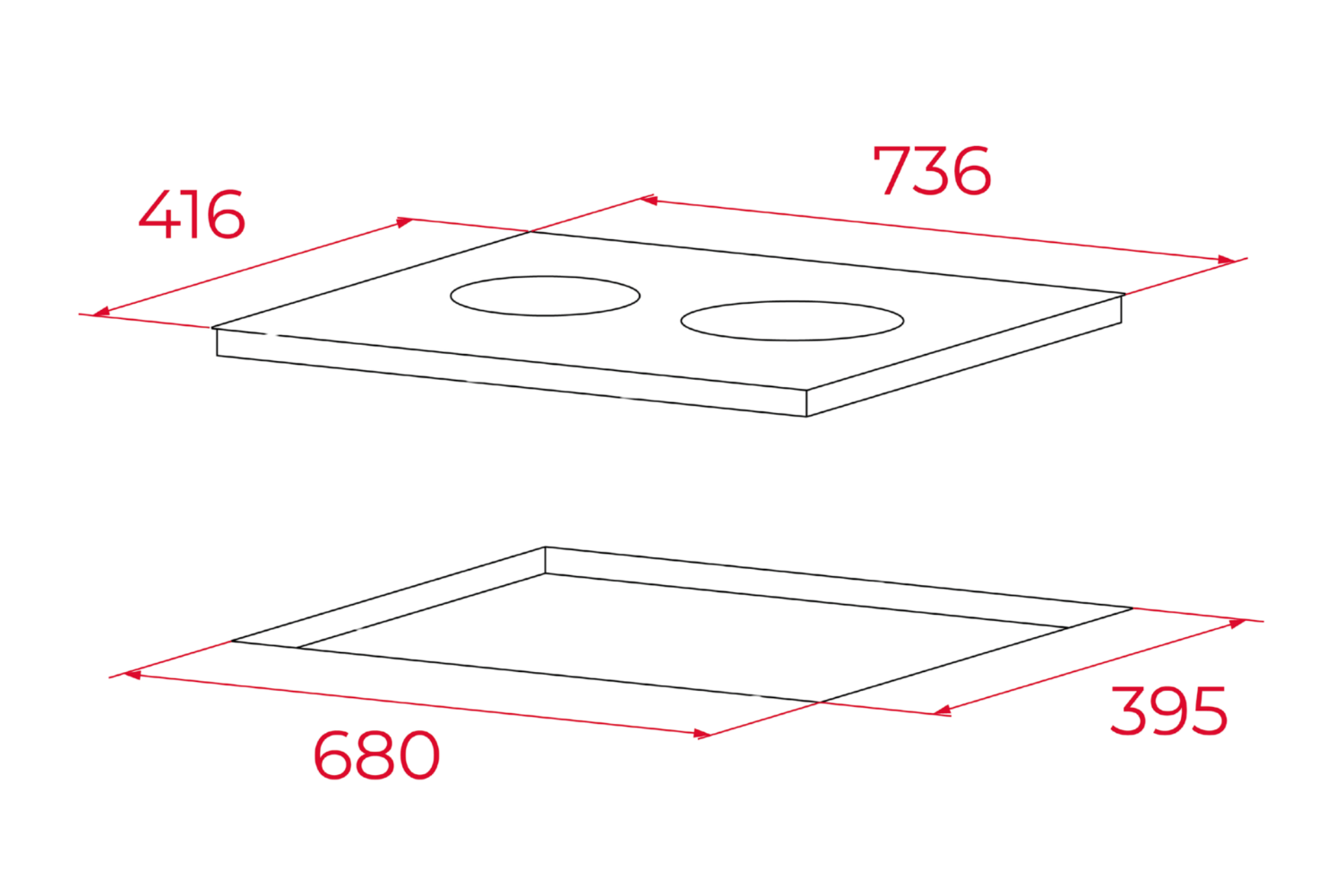 Bếp Điện Từ Kết Hợp Hồng Ngoại Teka HIC 7320 D | Lắp Âm 2 Vùng Nấu
