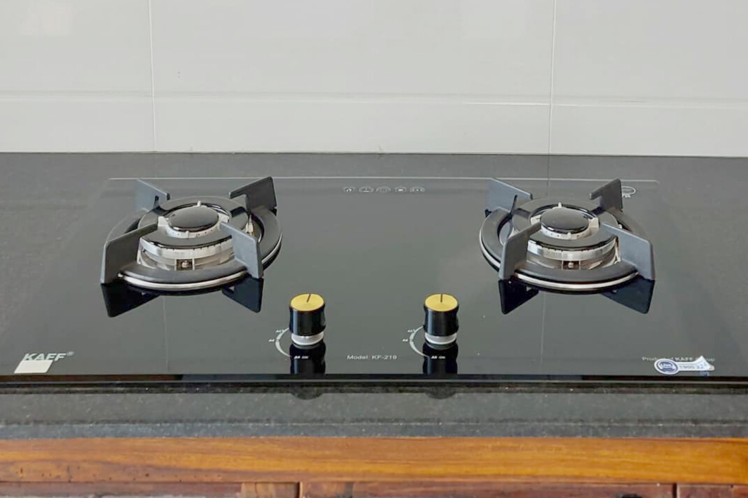 Bếp Gas Đôi Kaff KF-219 | Kính Âm 02 Vùng Nấu