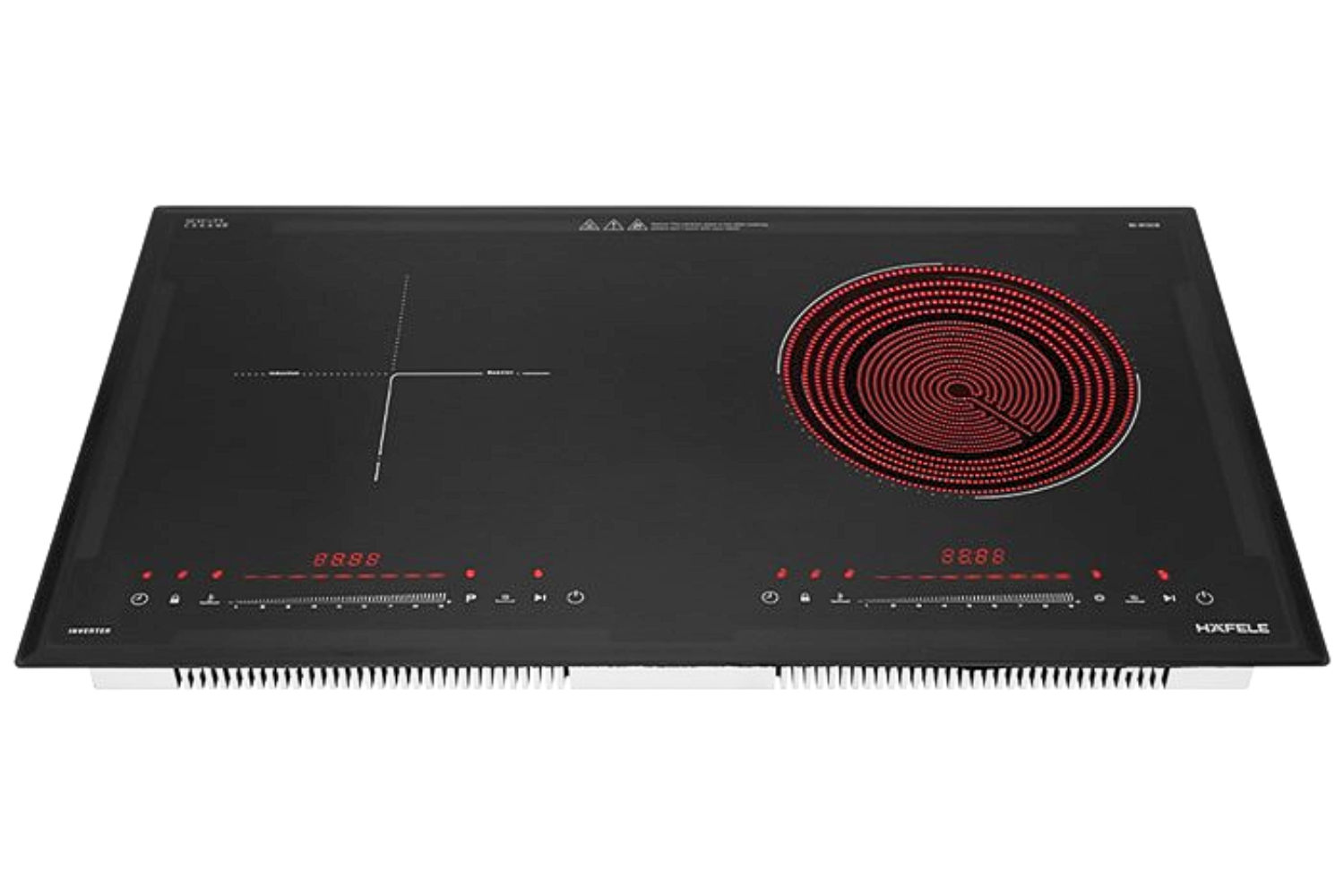 Bếp Điện Từ Đôi Hafele HC-H7321B (536.61.856) | Lắp Âm 01 Điện 01 Từ