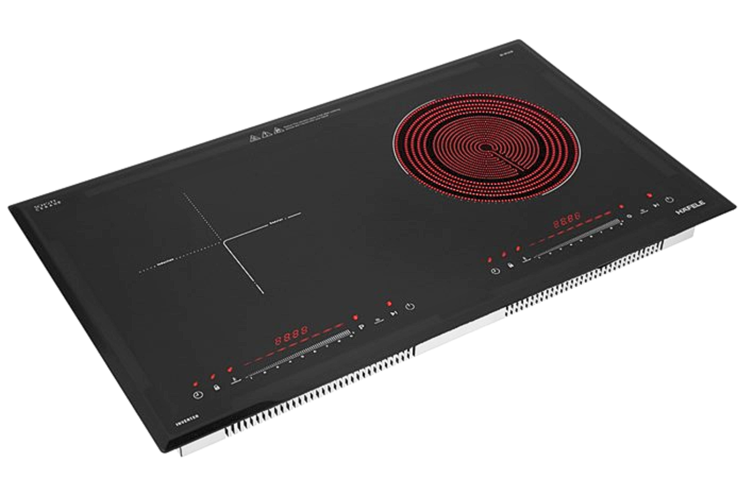 Bếp Điện Từ Đôi Hafele HC-H7321B (536.61.856) | Lắp Âm 01 Điện 01 Từ