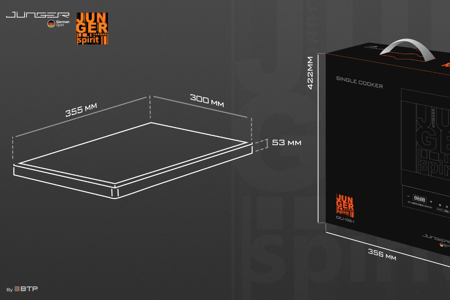 Bếp Từ Đơn Junger CEJ-106-I | Lắp Dương 1 Vùng Nấu