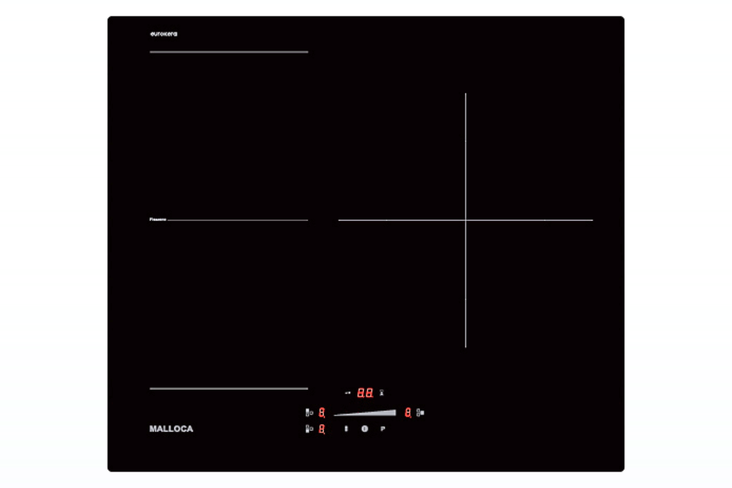 Bếp Từ Âm Malloca MI 593 FZ | 03 Vùng Nấu Ghép Nối