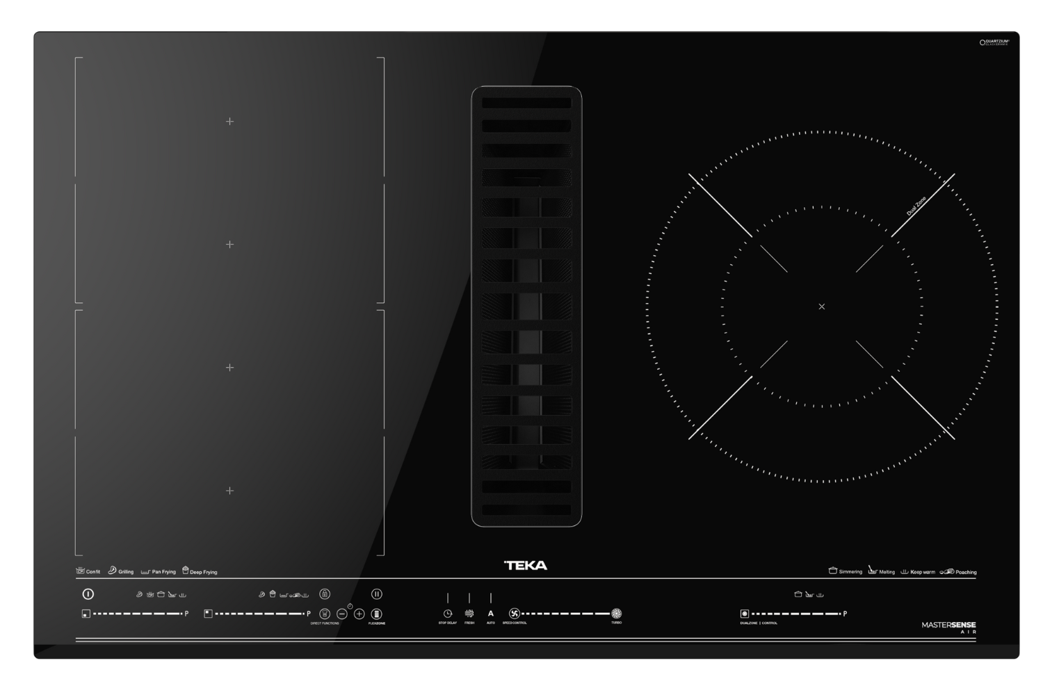 Bếp Từ Kết Hợp Hút Mùi Teka AFC 87628 MST | Lắp Âm 4 Vùng Nấu