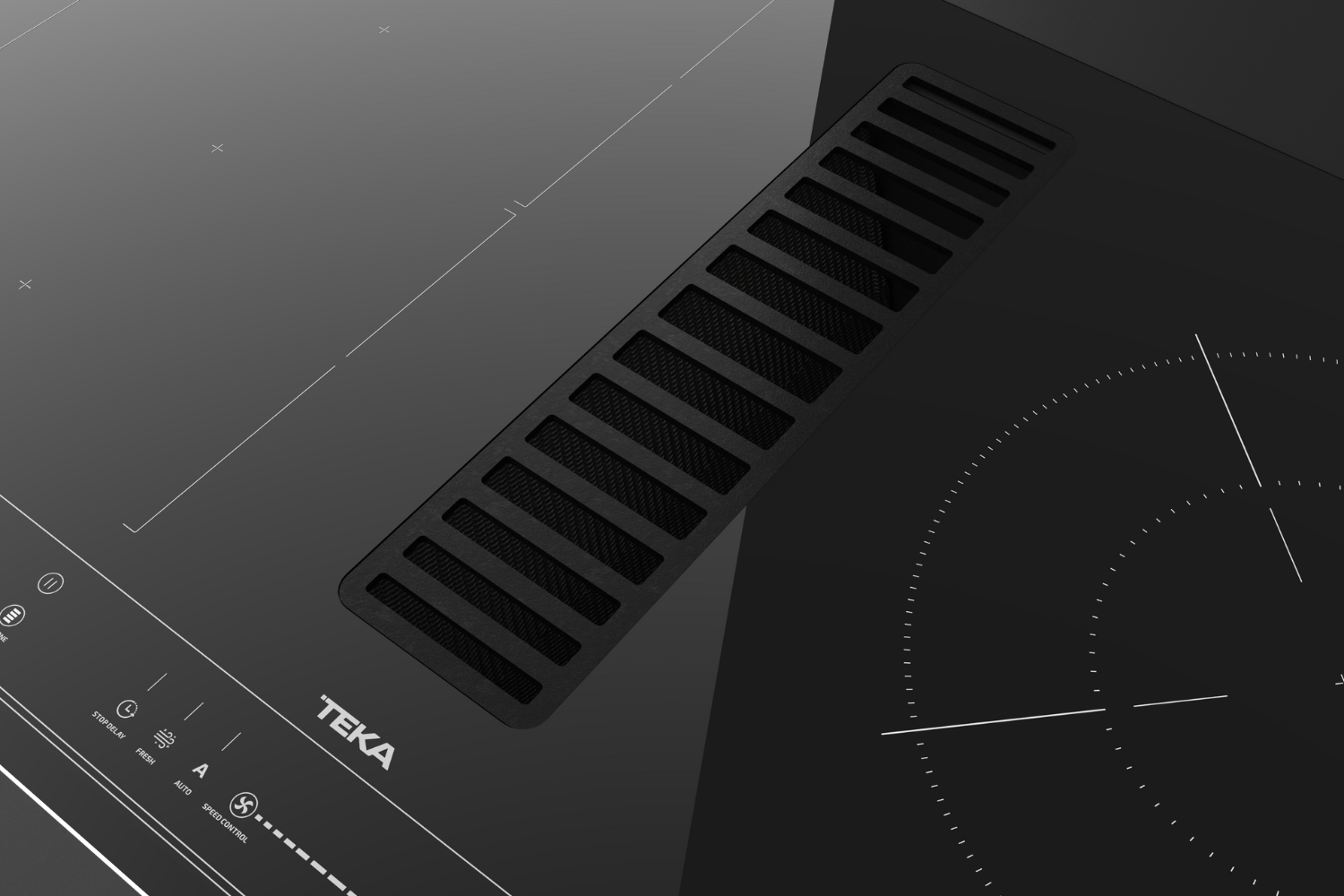 Bếp Từ Kết Hợp Hút Mùi Teka AFC 87628 MST | Lắp Âm 4 Vùng Nấu