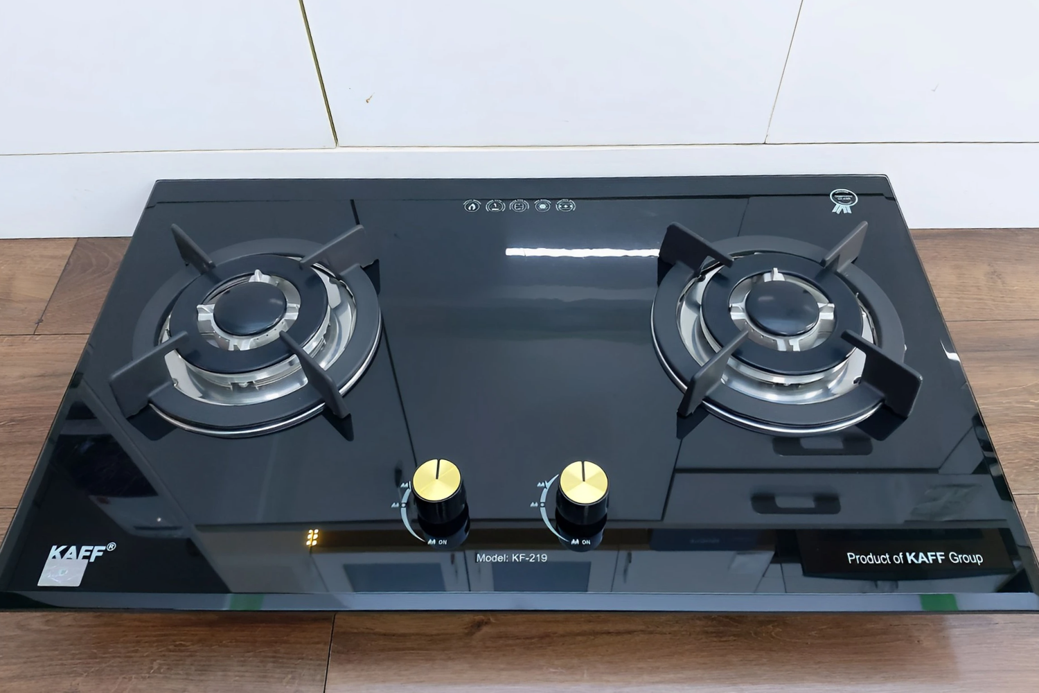 Bếp Gas Đôi Kaff KF-219 | Kính Âm 02 Vùng Nấu