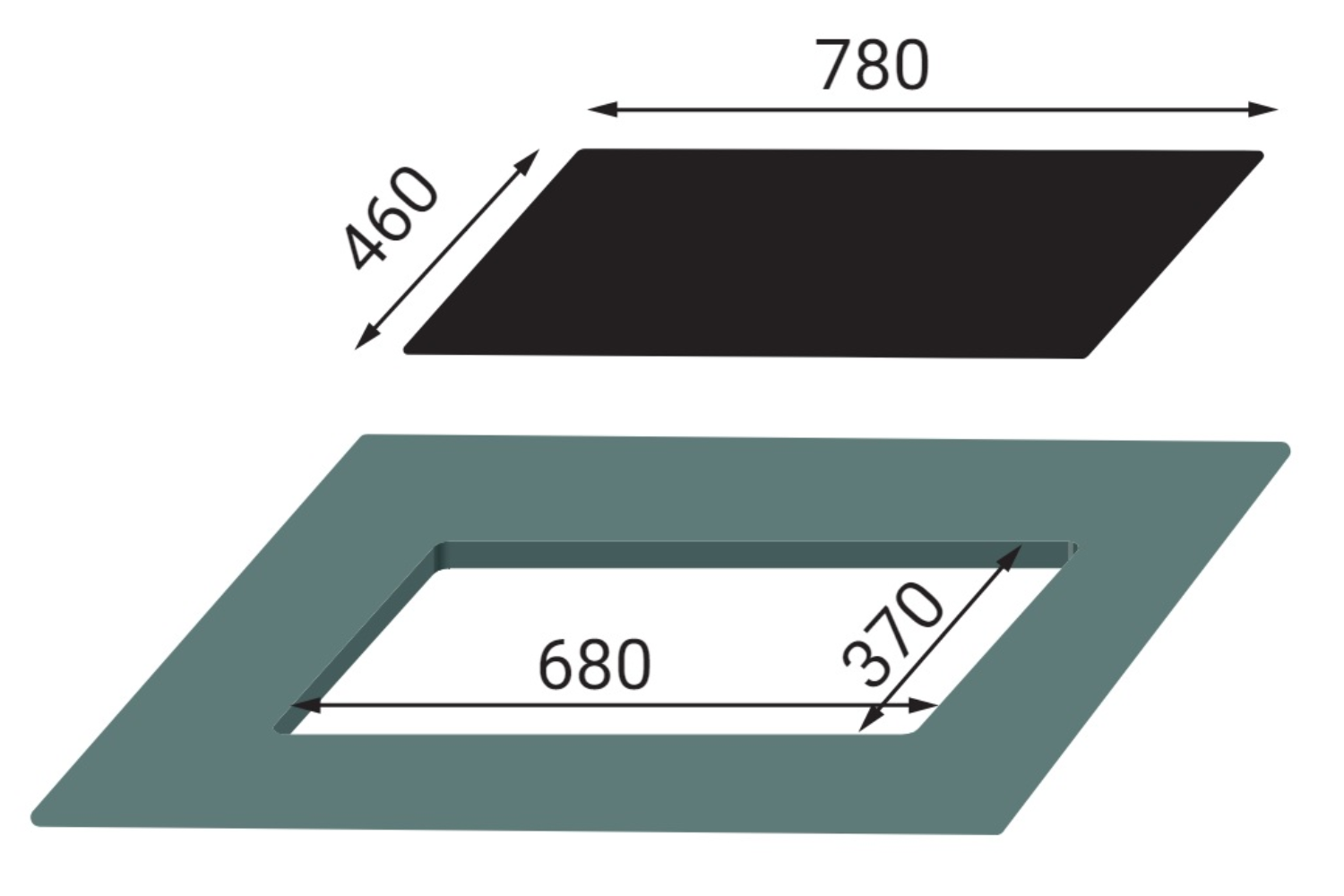 Bếp Gas Đôi Kaff KF-219 | Kính Âm 02 Vùng Nấu