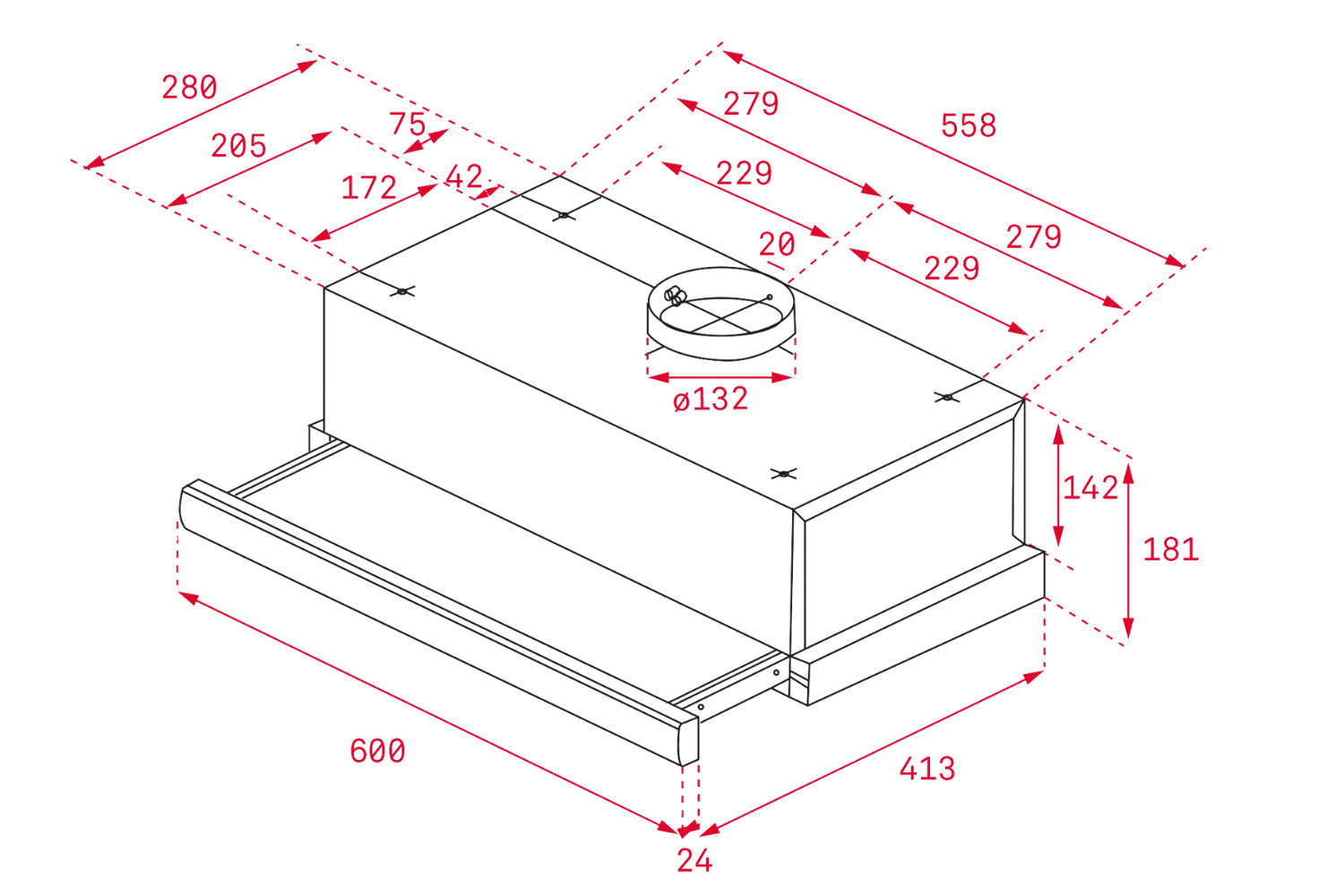 Máy hút mùi âm tủ Teka EASY TL 6310 SS | 60cm
