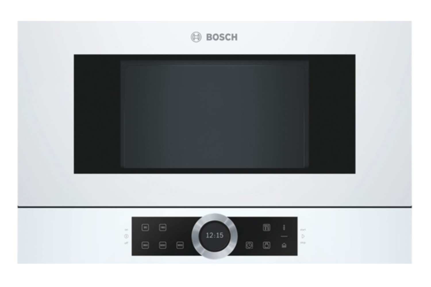Lò Vi Sóng Kính Trắng Bosch BFL634GW1 Serie 8 | Âm Tủ 21 Lít
