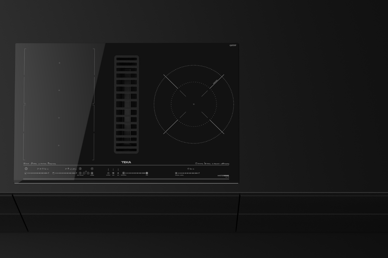 Bếp Từ Kết Hợp Hút Mùi Teka AFC 87628 MST | Lắp Âm 4 Vùng Nấu