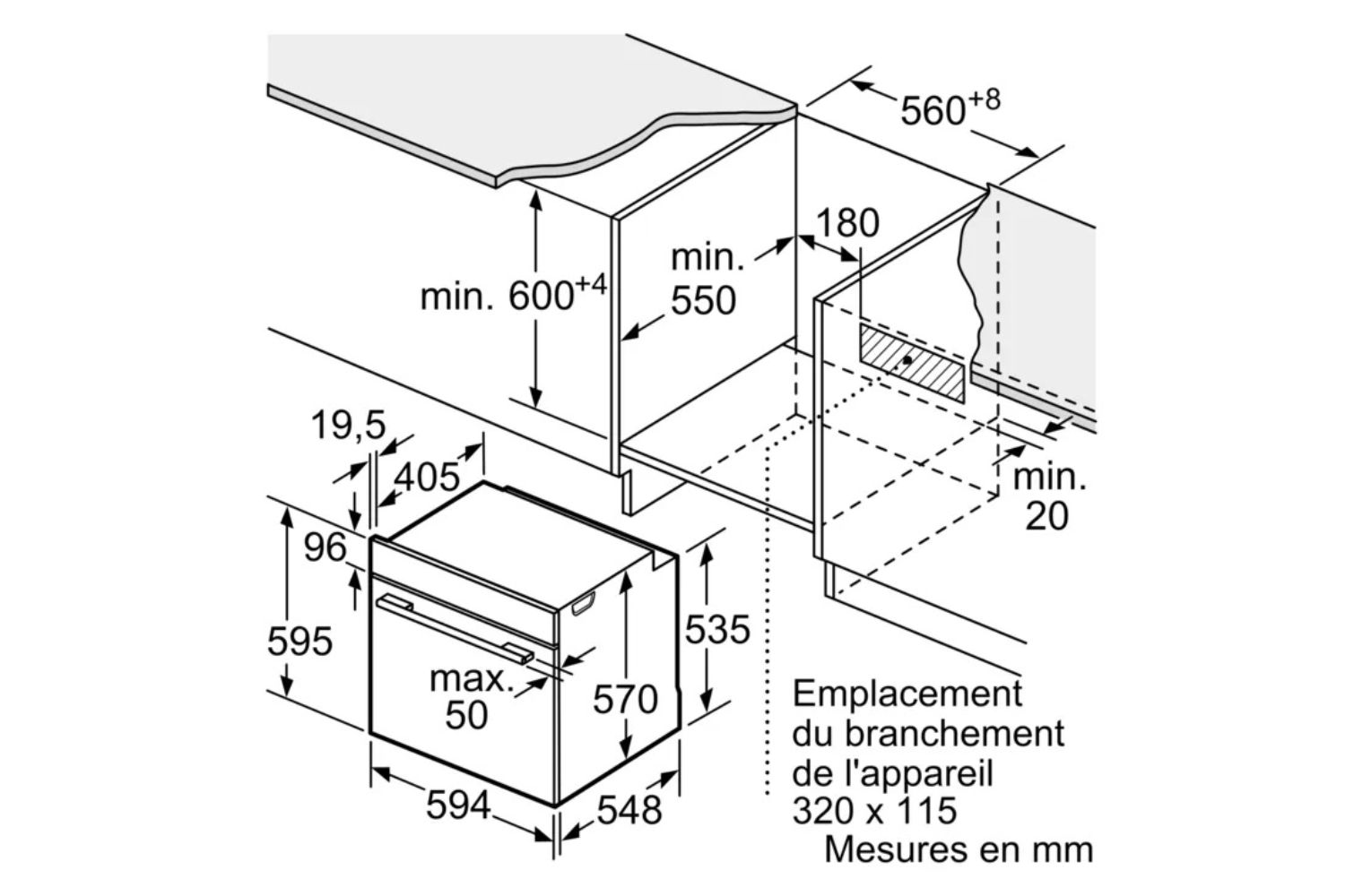 Lò Nướng Bosch HBA514BB3 Series 4 | Lắp Âm 71 Lít