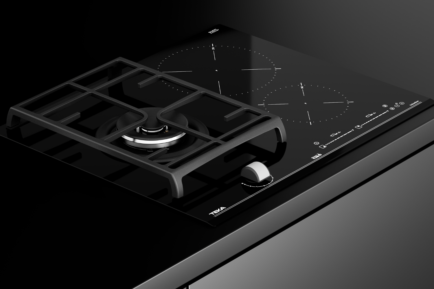 Bếp Từ Kết Hợp Gas Teka JZC 63312 ABB | Lắp Âm 3 Vùng Nấu