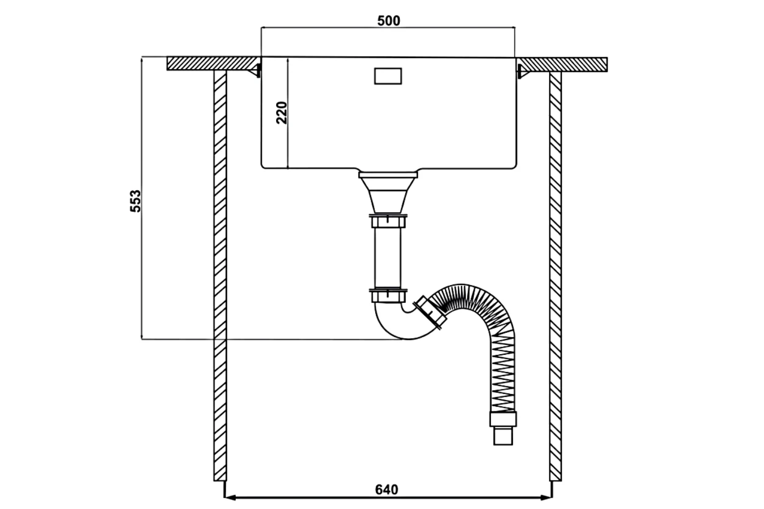 Chậu Rửa Bát 1 Hố Inox 304 Hafele HS21-SSN1S60P 567.94.070