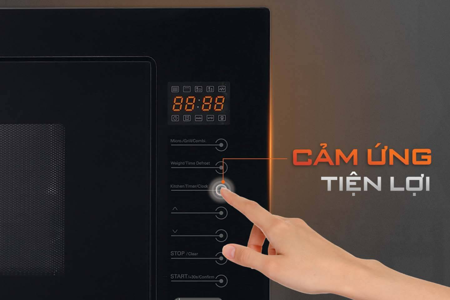 Lò Vi Sóng Có Nướng Junger JG TK-90 | Lắp Âm 26 Lít