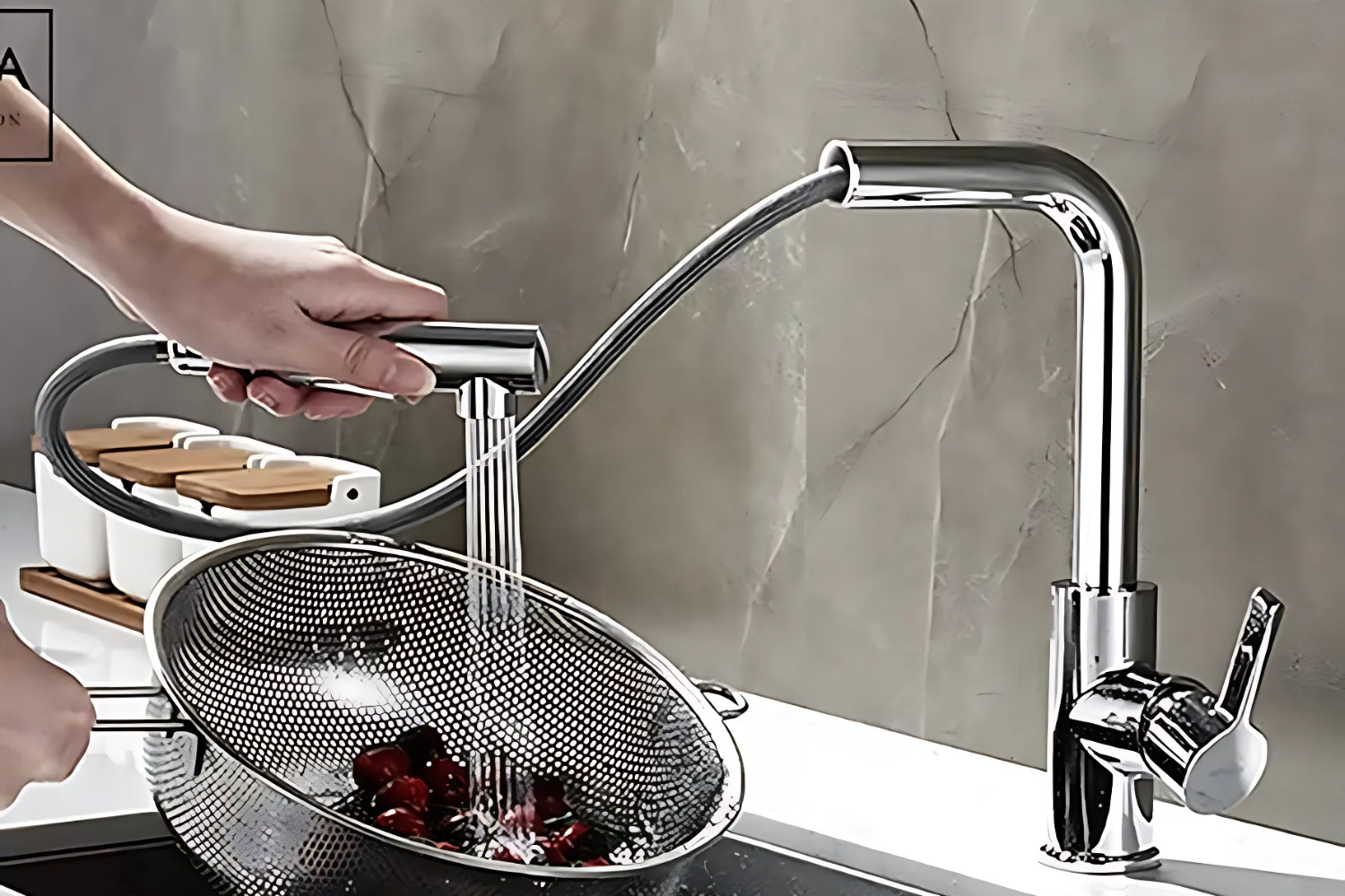 Vòi Rửa Bát Dây Rút Nóng Lạnh ARK 938 239381210