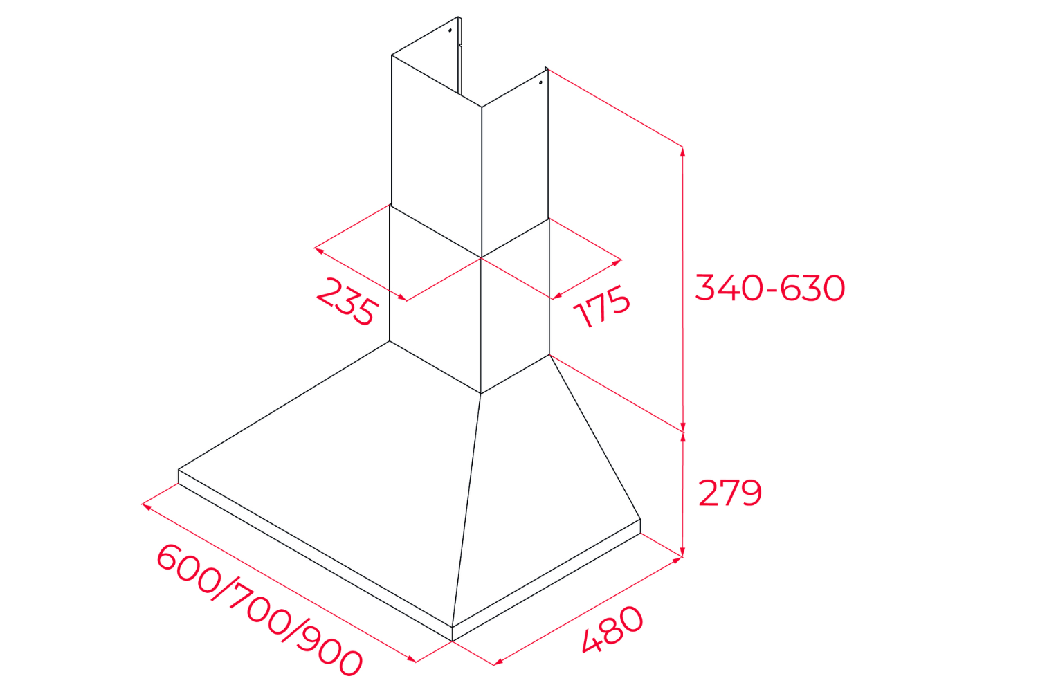 Máy hút mùi áp tường Teka EASY DBB 90 IX | 90cm