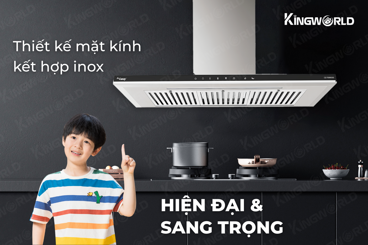 Máy hút mùi chữ T Canzy CZ TS700SS