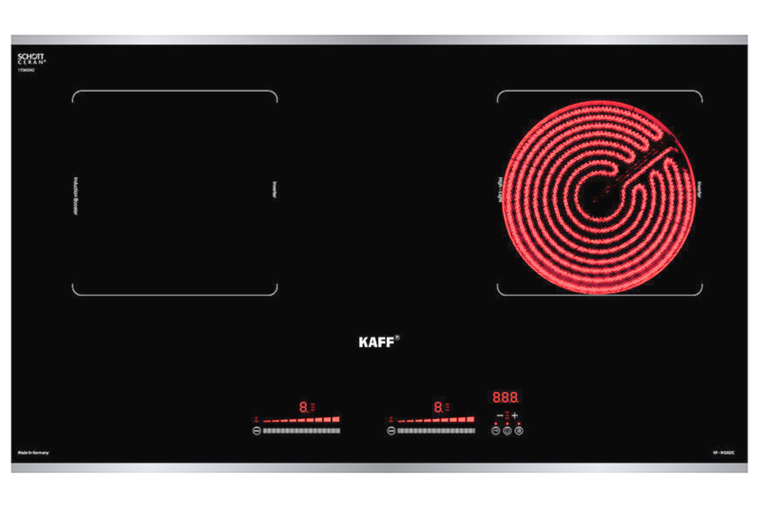 Bếp Điện Từ Âm KAFF KF-IH202IC | 01 Từ - 01 Hồng Ngoại