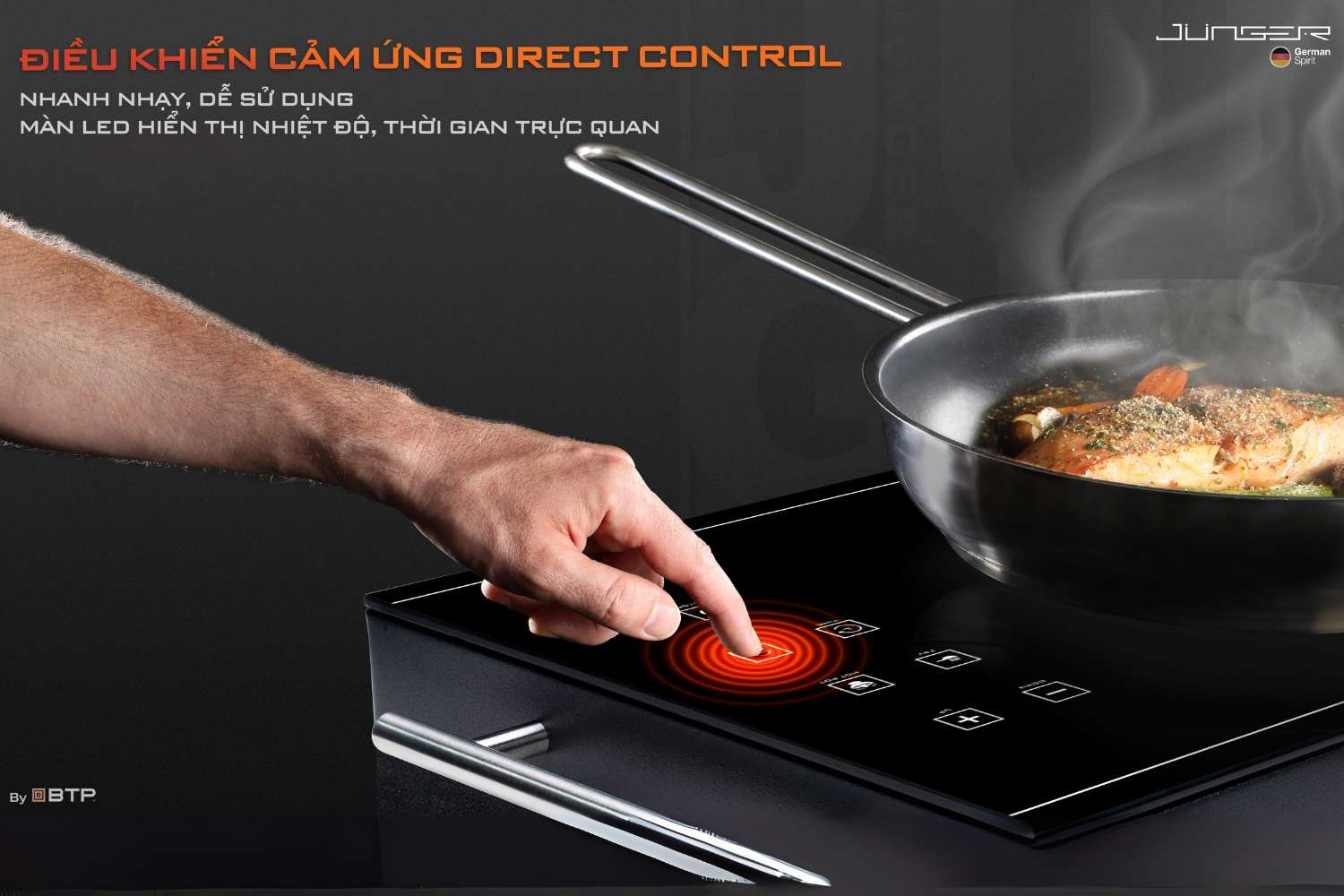 Bếp Điện Hồng Ngoại Đơn Junger ASC-86 | Lắp Dương 1 Vùng Nấu