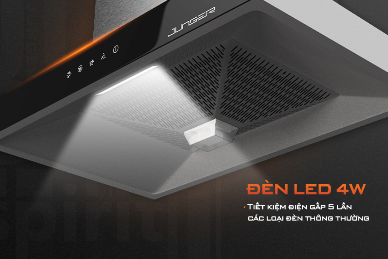 Máy hút mùi áp tường/âm tủ Junger HRJ-75 | 75cm