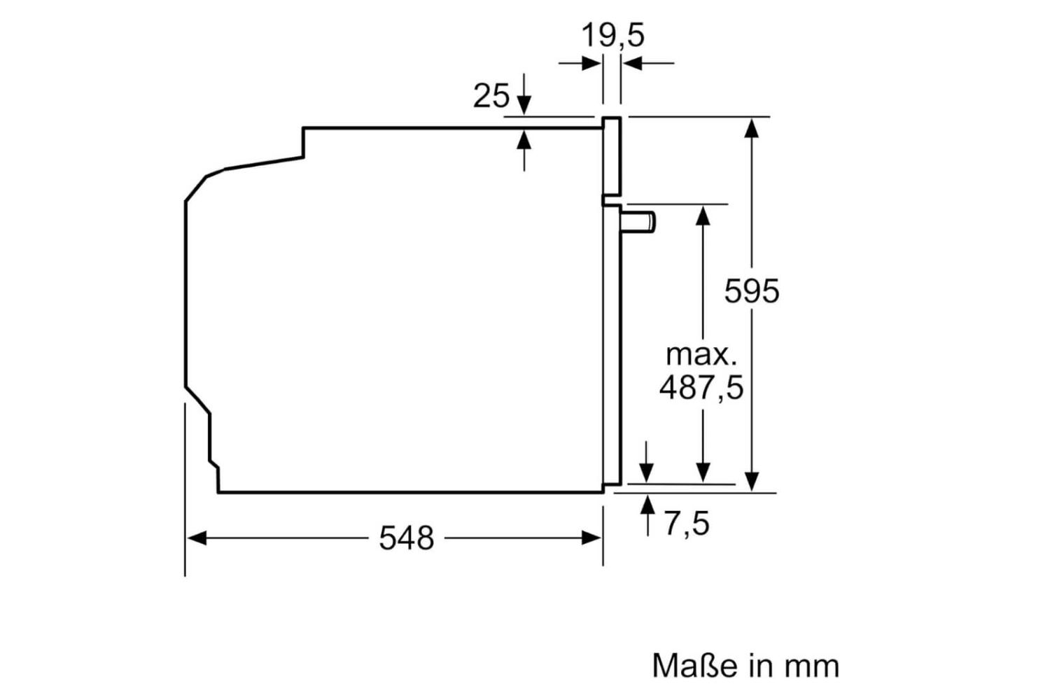 Lò Nướng Bosch HBA514BB3 Series 4 | Lắp Âm 71 Lít