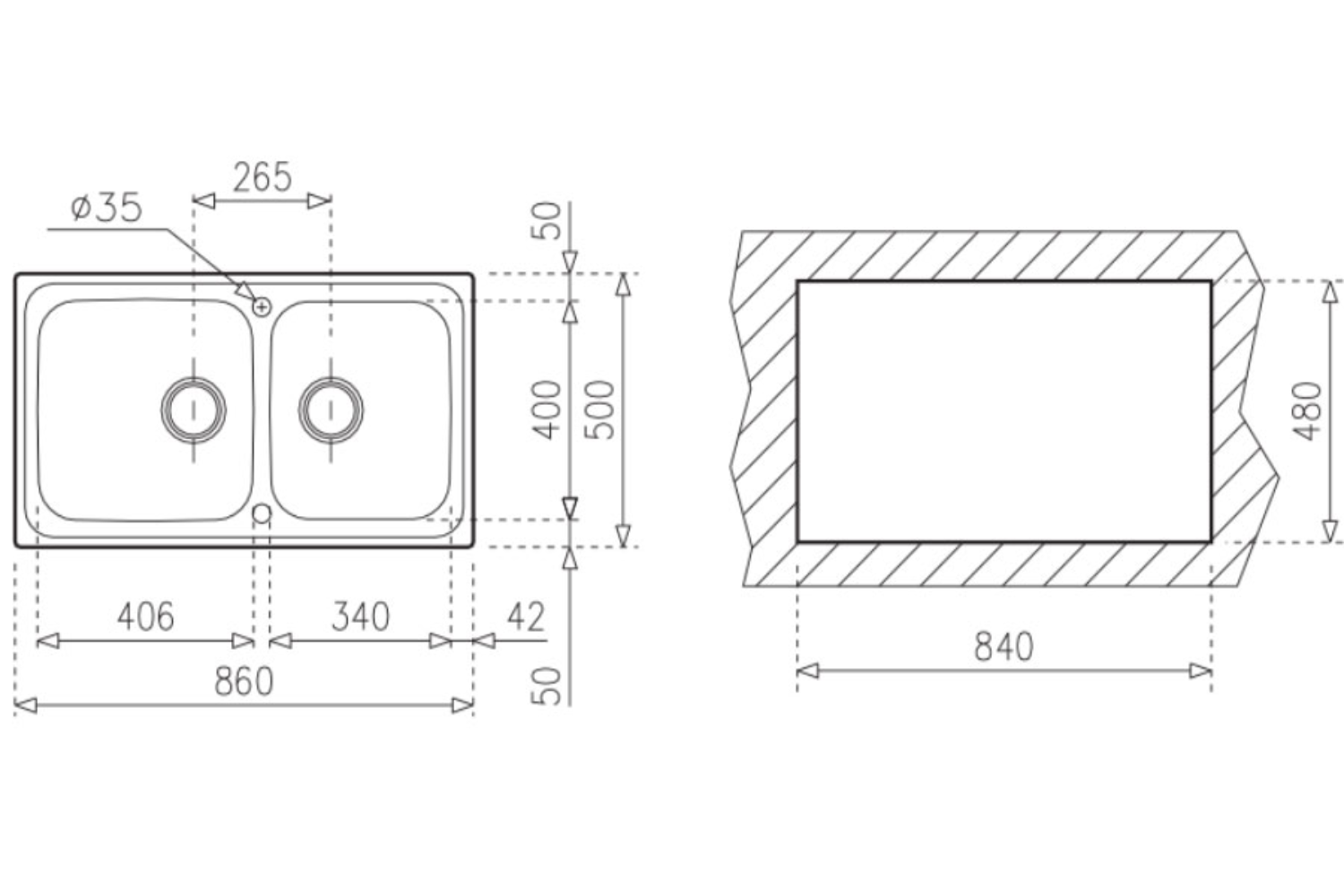 Chậu Rửa Bát 2 Hố Inox 304 Teka CLASSIC 2B 86 10119021