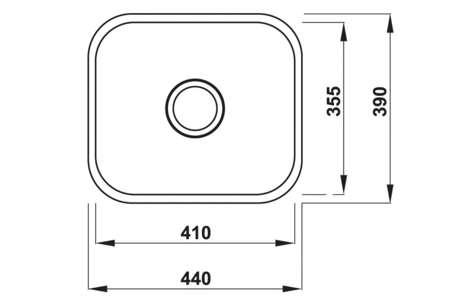 Chậu Rửa Bát 1 Hố Inox 304 Hafele HS20-SSN1R50 567.24.000