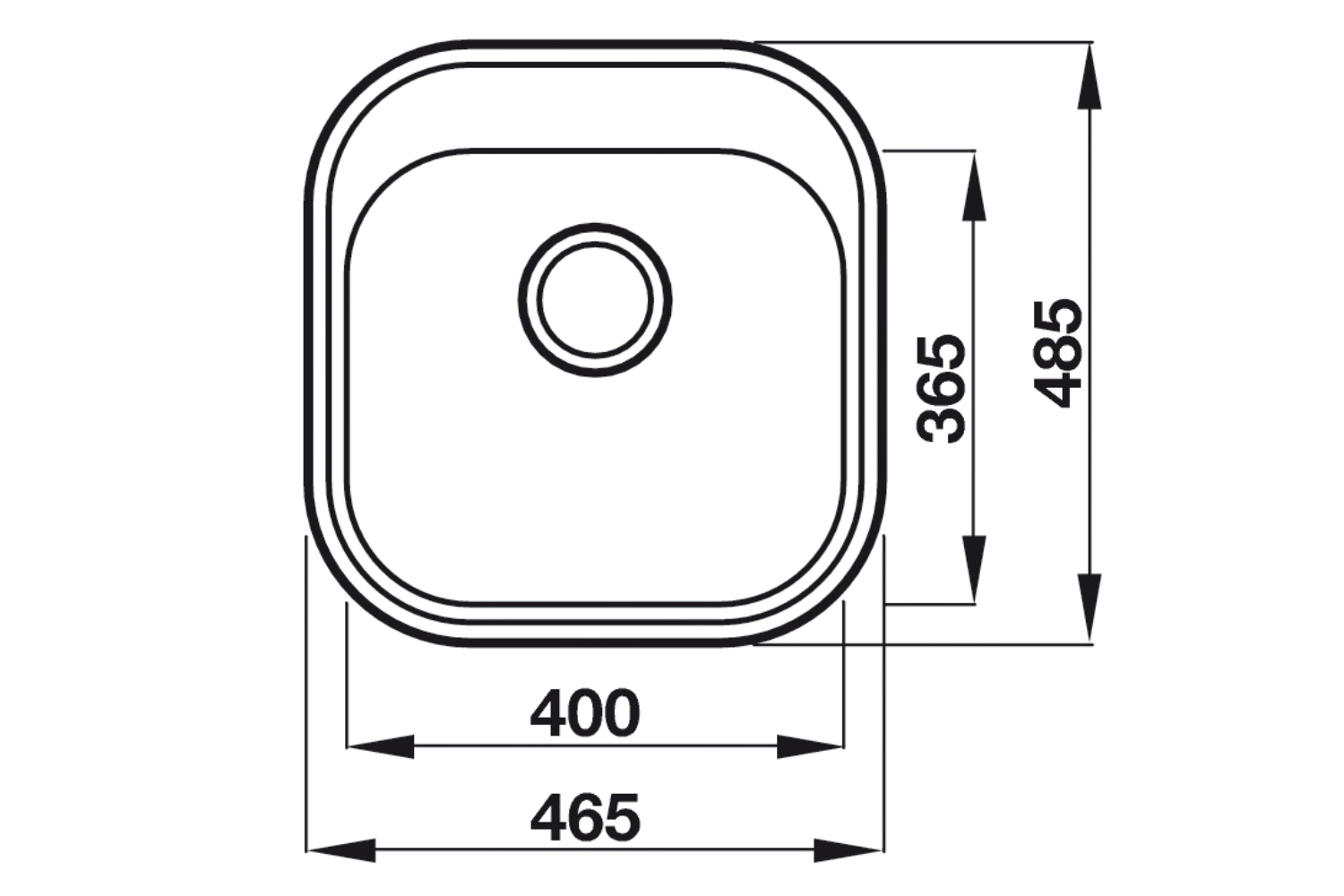 Chậu Rửa Bát 1 Hố Inox 304 Hafele HS19-SSN1R50 567.23.083