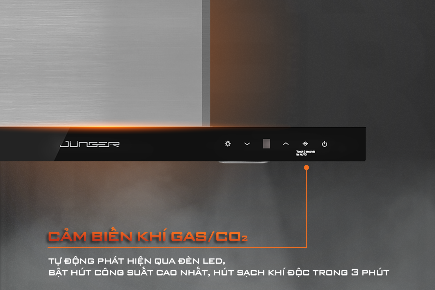 Máy hút mùi áp tường/âm tủ Junger HRJ-700 | 70cm