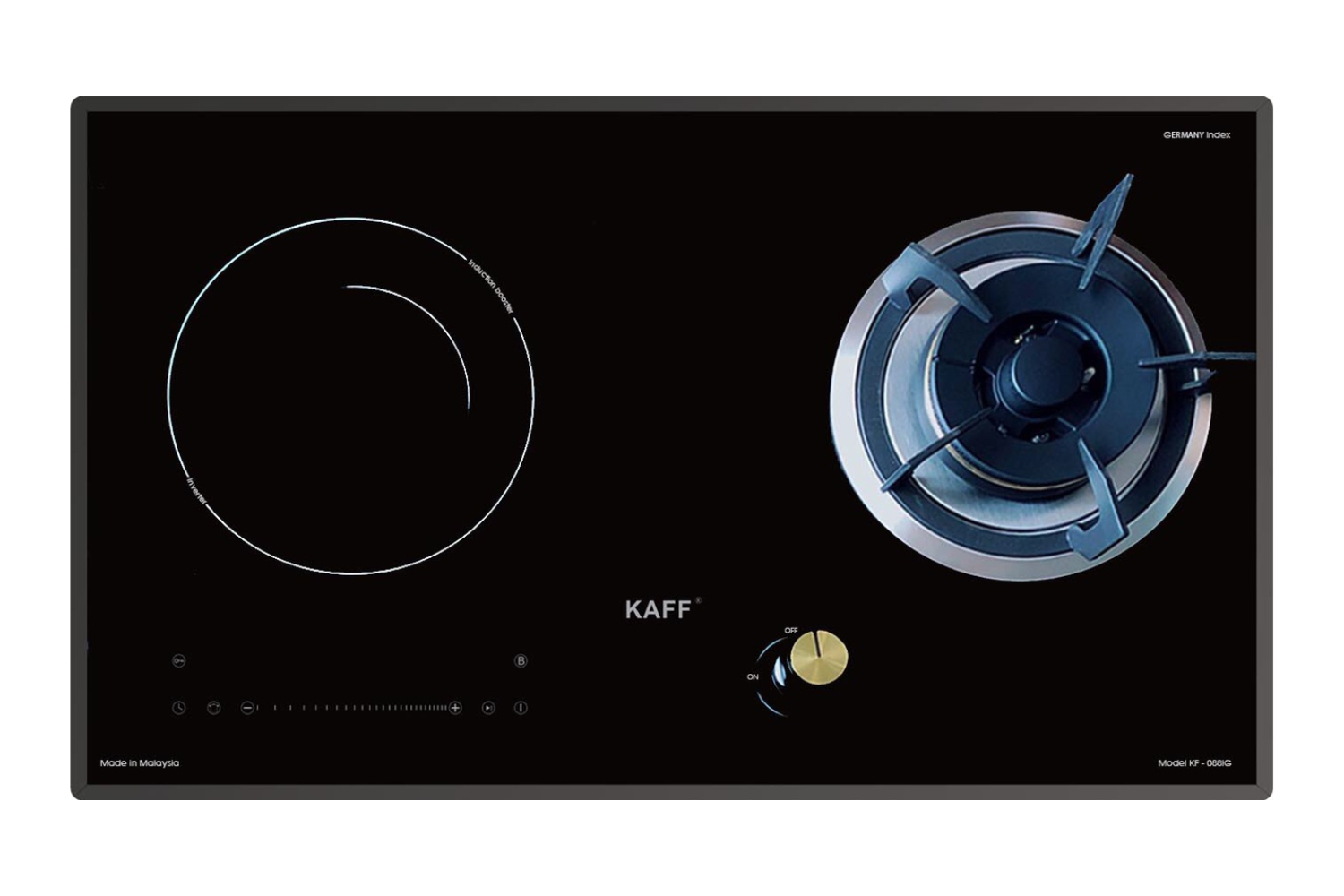 Bếp Từ Kết Hợp Gas KAFF KF-088IG | Lắp Âm 01 Từ - 1 Gas