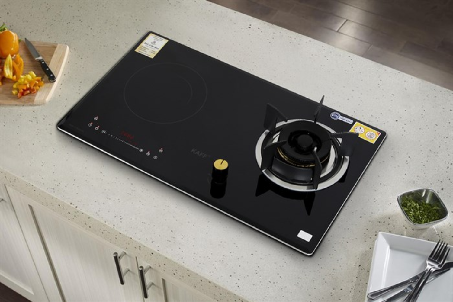 Bếp Từ Kết Hợp Gas KAFF KF-088IG | Lắp Âm 01 Từ - 1 Gas