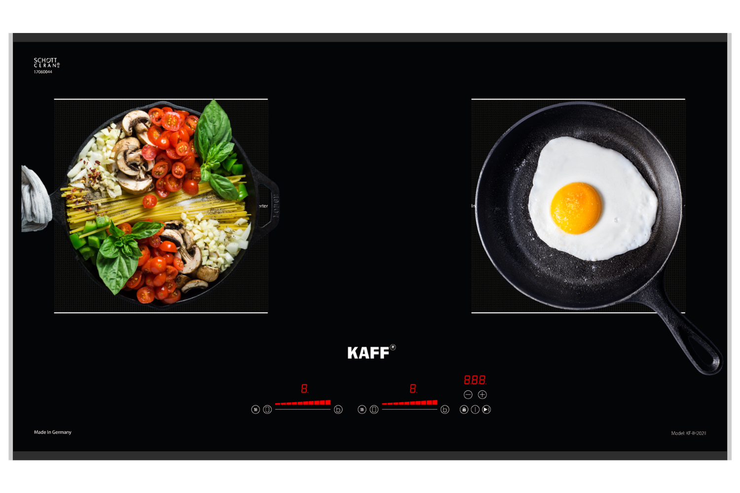 Bếp Từ Đôi KAFF KF-IH202II | Lắp Âm 02 Vùng Nấu