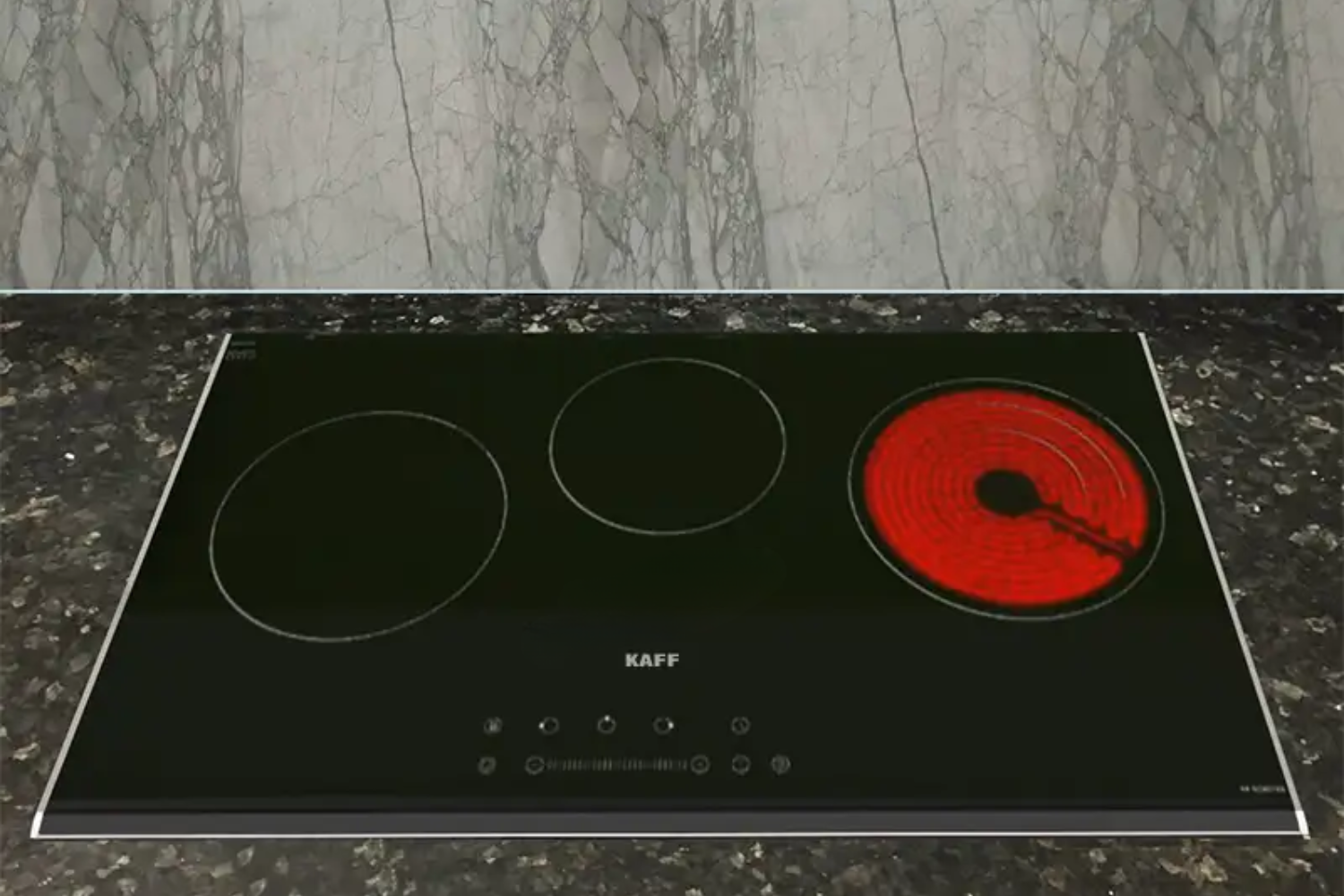 Bếp Từ Hồng Ngoại KAFF KF-IC5801SB | Lắp Âm 02 Từ - 01 Điện