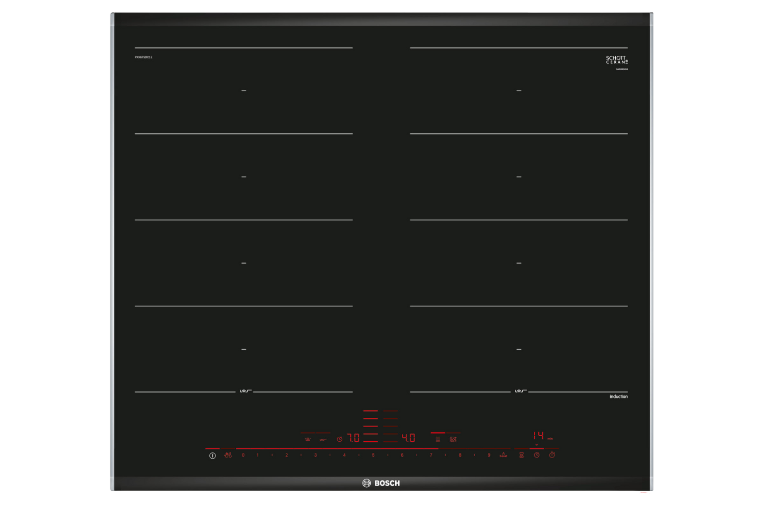 Bếp Từ Âm Bosch PXX675DC1E Serie 8 | 04 Vùng Nấu Ghép Nối