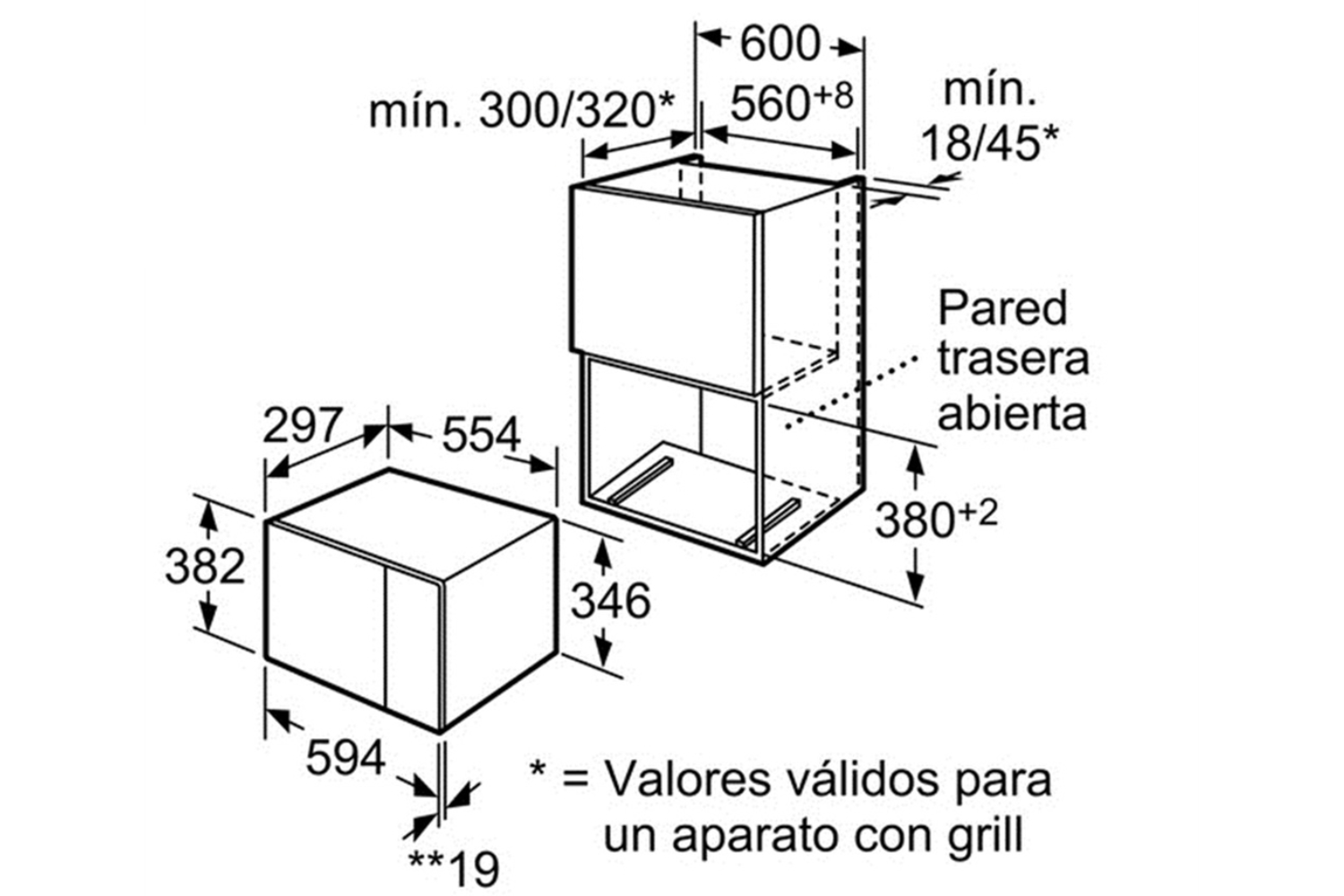 Lò Vi Sóng Lắp Âm Bosch HMT75M624 Serie 6 | Dung Tích 20 Lít
