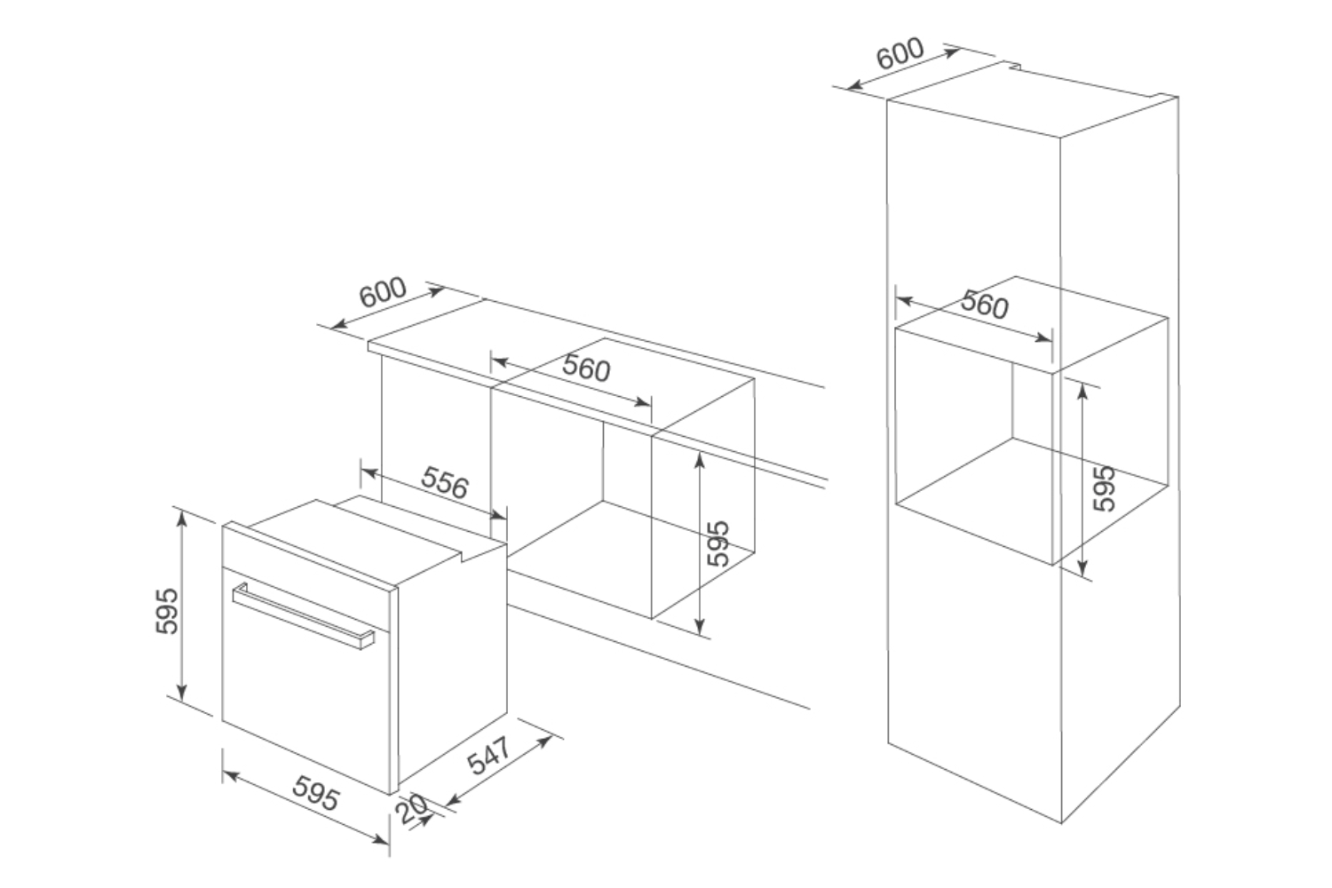 Lò Nướng Malloca MOV-726 MC | Lắp Âm 66 Lít